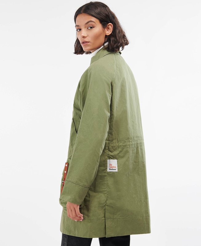 Barbour x Ally Capellino Step Casual Jassen Dames Groen | 734590-AHB