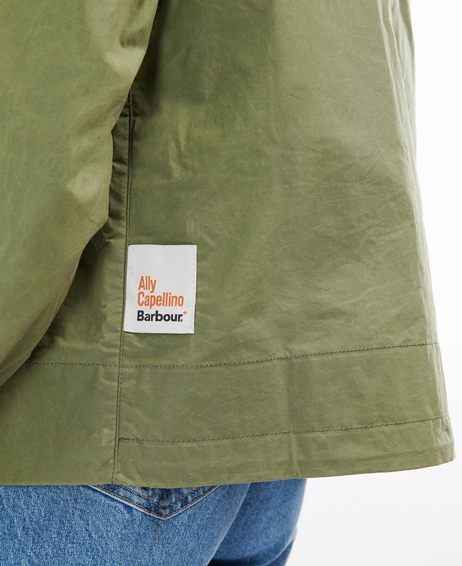 Barbour x Ally Capellino Tip Casual Jassen Dames Groen | 061472-WTZ