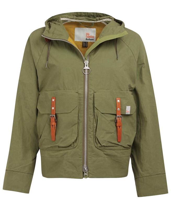 Barbour x Ally Capellino Tip Casual Jassen Dames Groen | 061472-WTZ