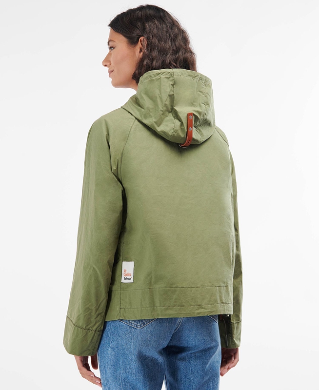 Barbour x Ally Capellino Tip Casual Jassen Dames Groen | 061472-WTZ