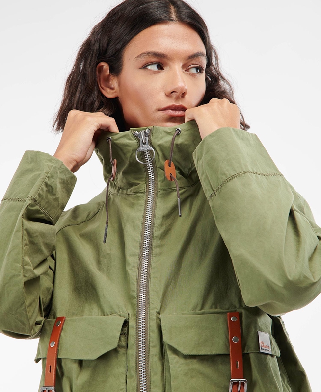 Barbour x Ally Capellino Tip Casual Jassen Dames Groen | 061472-WTZ