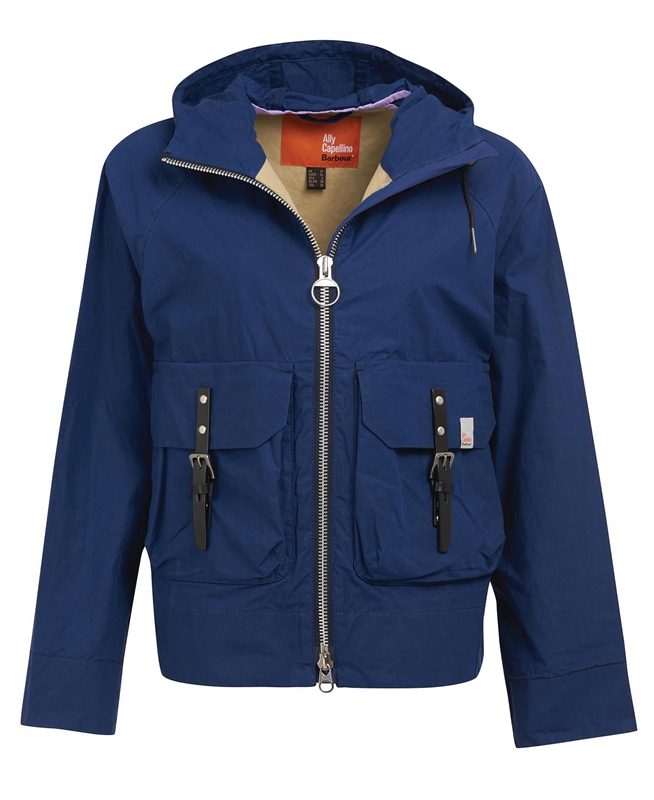 Barbour x Ally Capellino Tip Casual Jassen Dames Donkerblauw | 923051-NTU